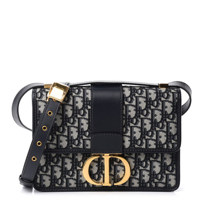 Christian Dior Oblique 30 Montaigne Flap Bag Blue 1 of 11