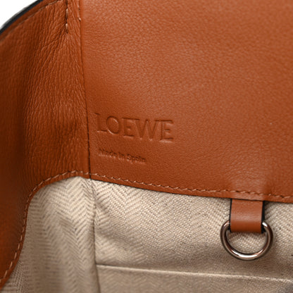Loewe Calfskin Canvas Medium Hammock Shoulder Bag Natural Tan 6 of 10