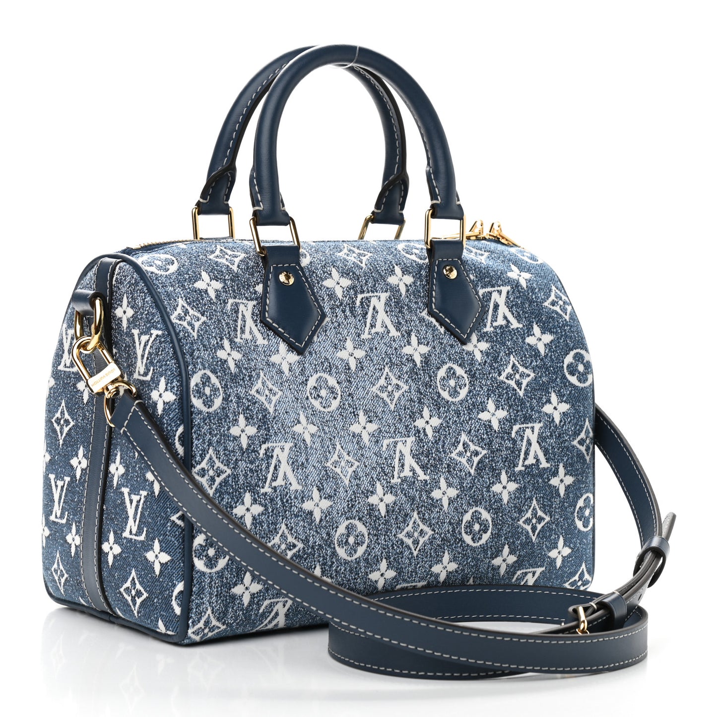 Monogram Jacquard Denim Speedy Bandouliere 25 Bleu