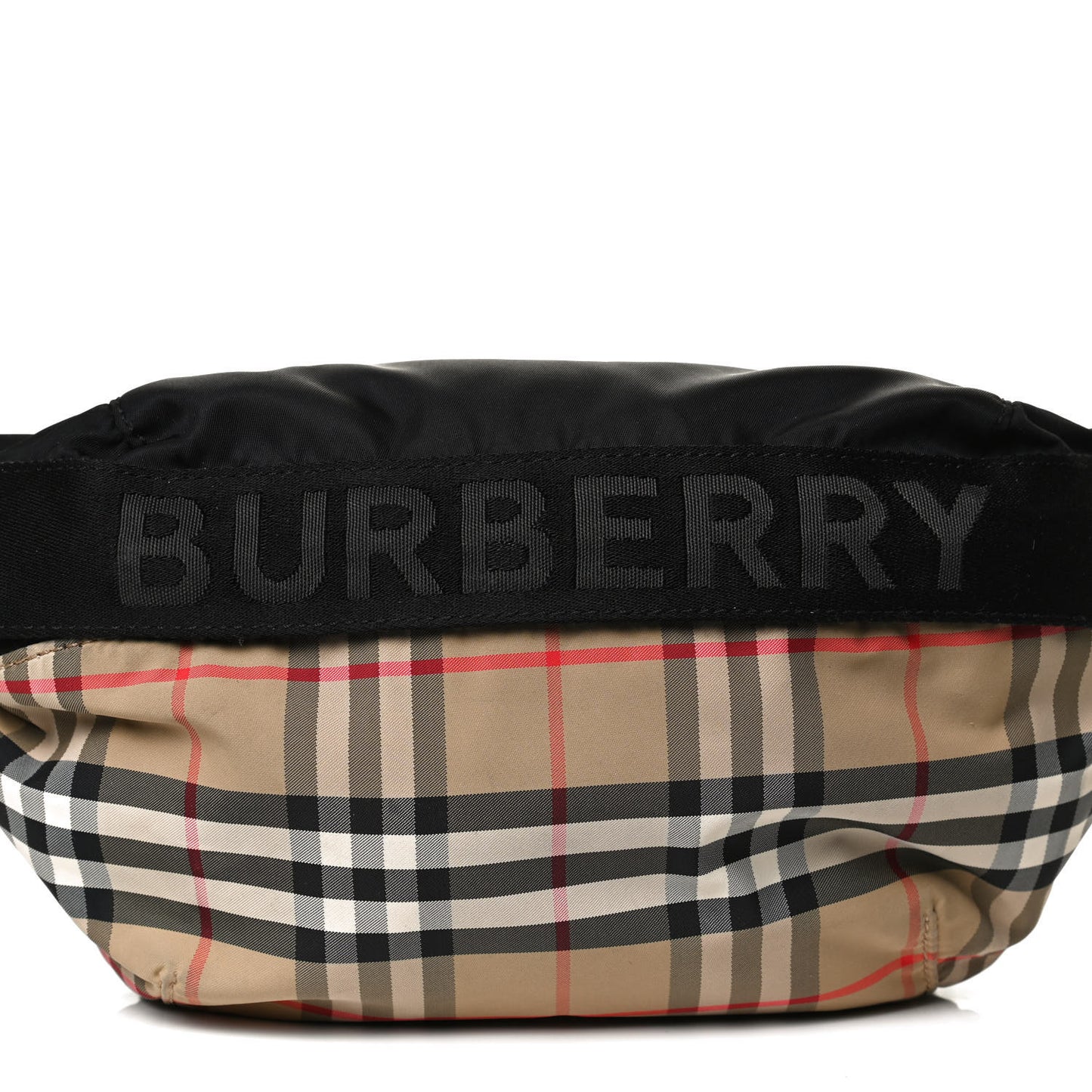Nylon Vintage Check Sonny Bum Bag Archive Beige Black
