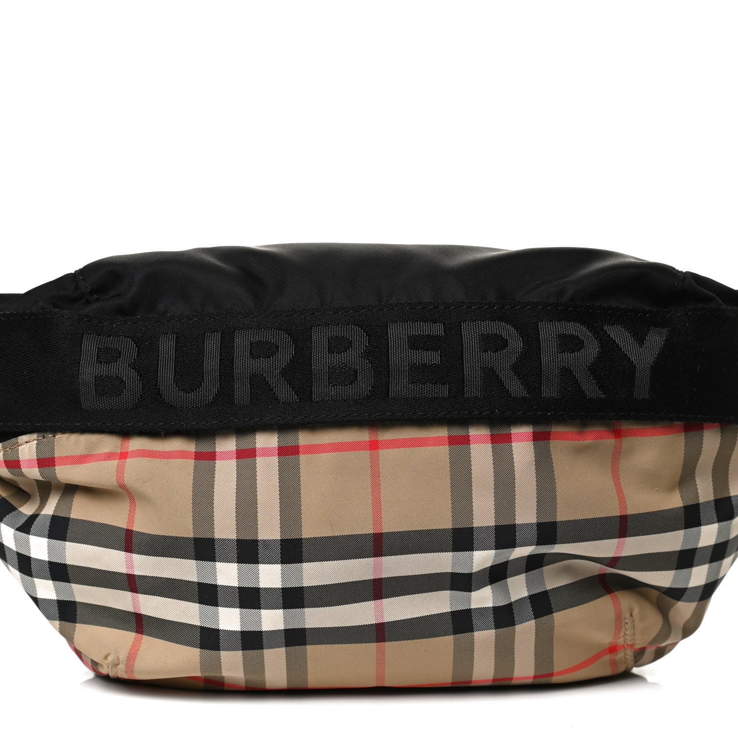 Burberry Nylon Vintage Check Sonny Bum Bag Archive Beige Black 7 of 11