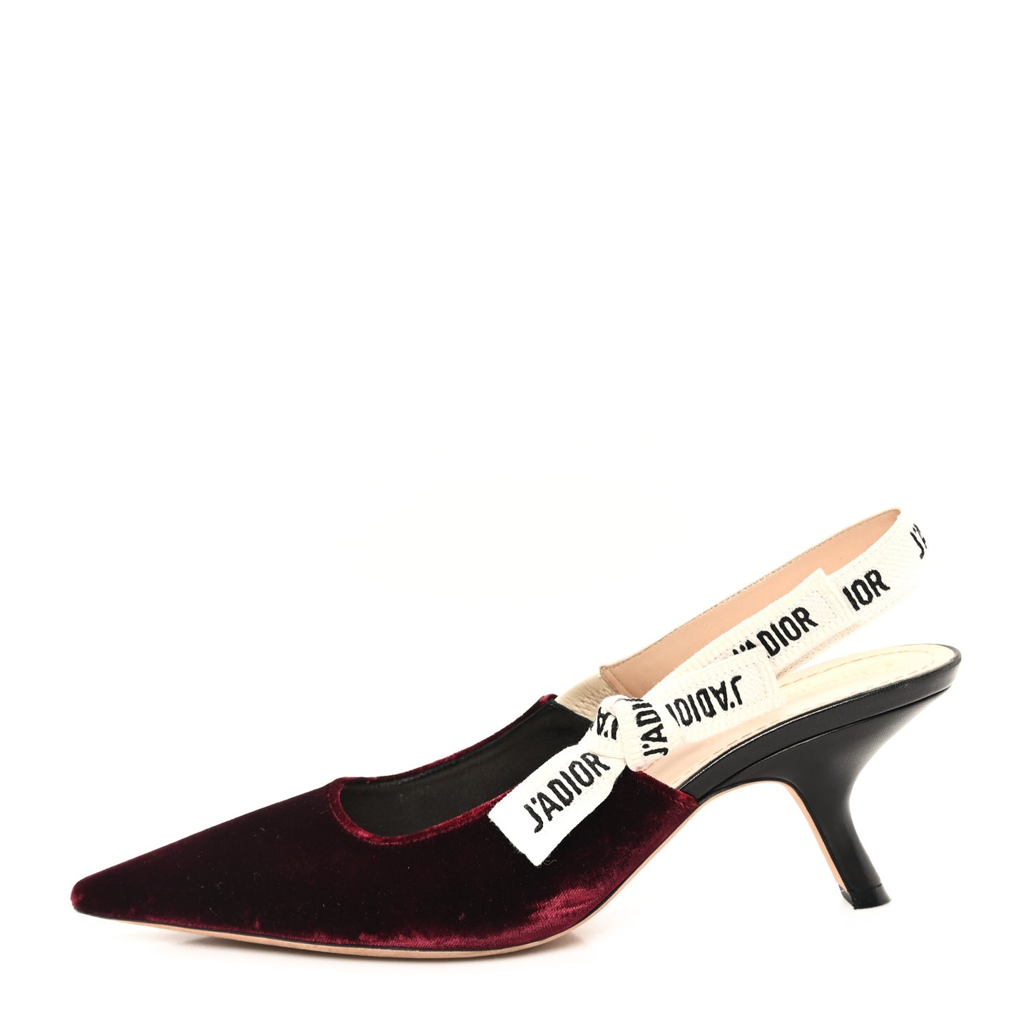Velvet Ribbon J'Adior Slingback 65mm Pumps 39 Deep Amaranth