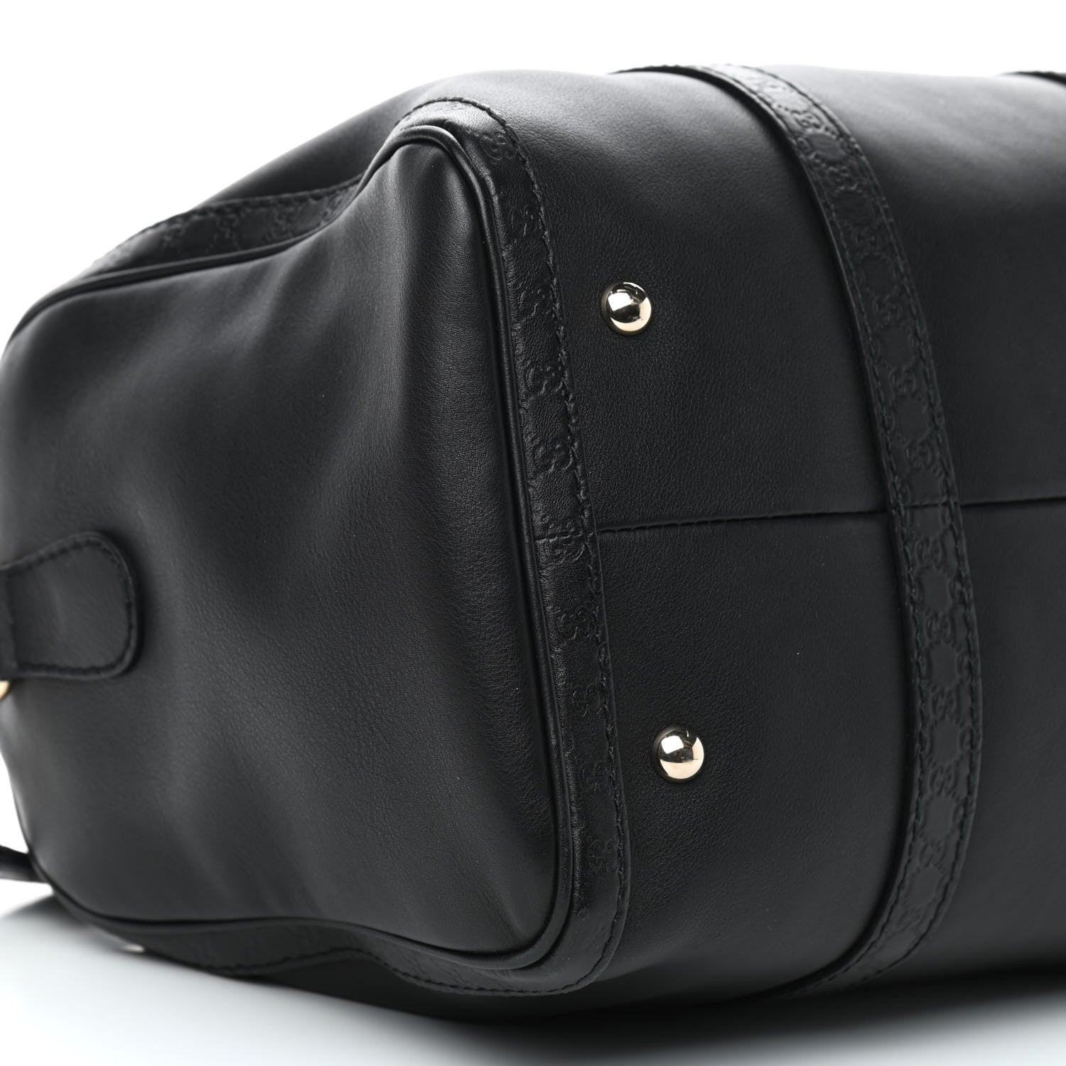 Gucci Calfskin Microguccissima Trim Medium Boston Black 8 of 9