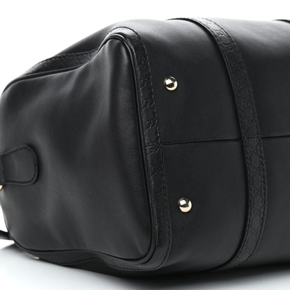 Gucci Calfskin Microguccissima Trim Medium Boston Black 8 of 9