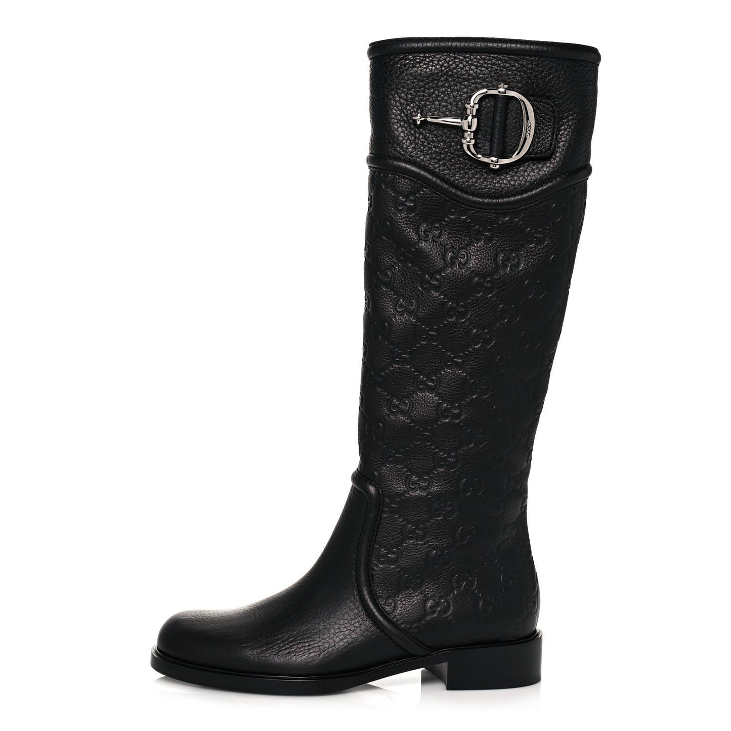 Guccissima Cellarius Soft Calfskin D Ring Boots 37 Black