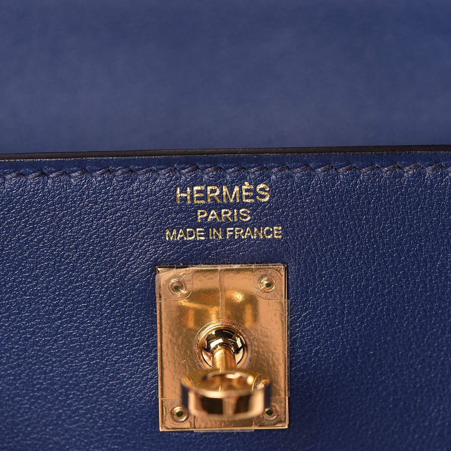 Hermes Swift Kelly Retourne 25 Bleu Saphir 20 of 39
