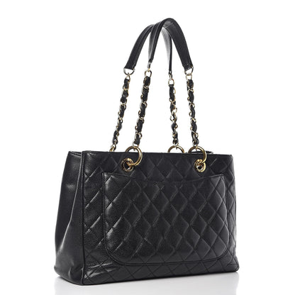 Chanel Caviar Quilted Grand Shopping Tote GST Black 3 of 16