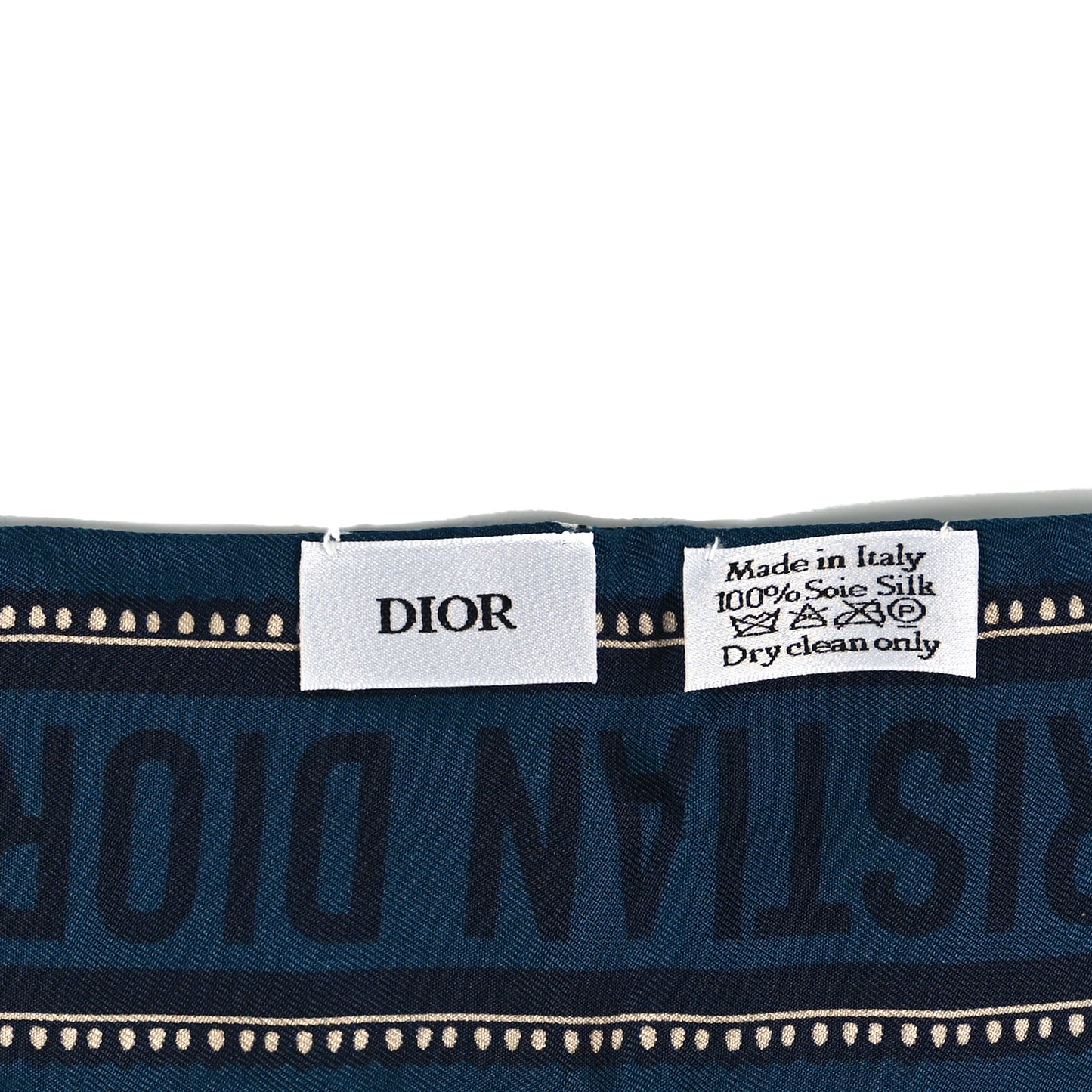 Silk Toile De Jouy Mitzah Scarf Dark Blue