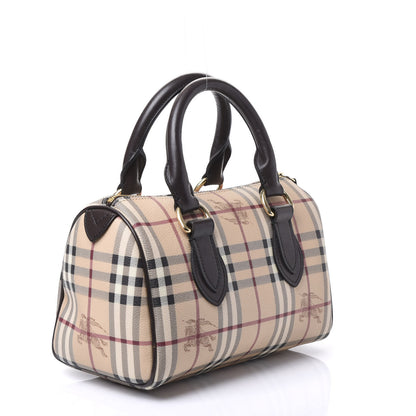 Burberry Haymarket Check Small Chester Bowling Bag Chocolate 2 of 11