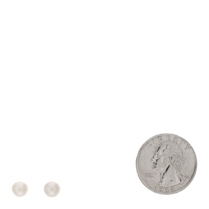 Mikimoto 18K White Gold 6-6.5mm Akoya Pearl Stud Earrings 2 of 5