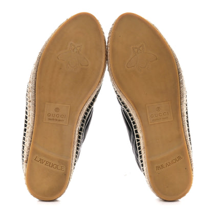 Gucci Nappa Matelasse GG Marmont Espadrilles 41 Black 5 of 13