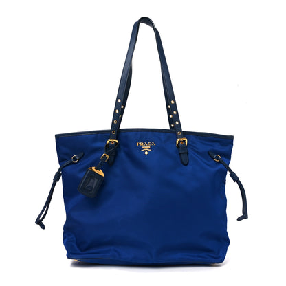 Prada Tessuto Nylon Saffiano Tote Baltico 1 of 9