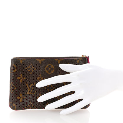 Louis Vuitton Monogram Perforated Pochette Plat Fuchsia 2 of 6