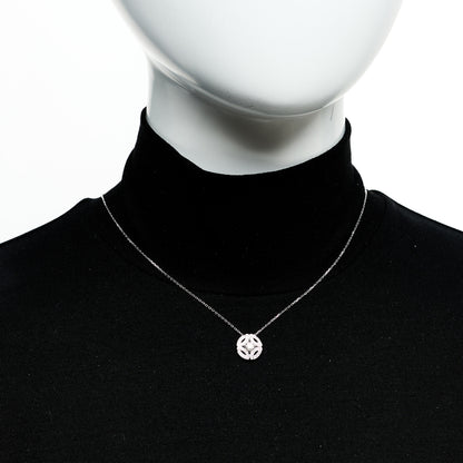 Cartier 18K White Gold Diamond .30ct Galanterie de Cartier Paved Pendant Necklace 2 of 5