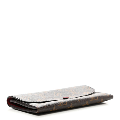 Louis Vuitton Monogram Emilie Wallet Red 4 of 14