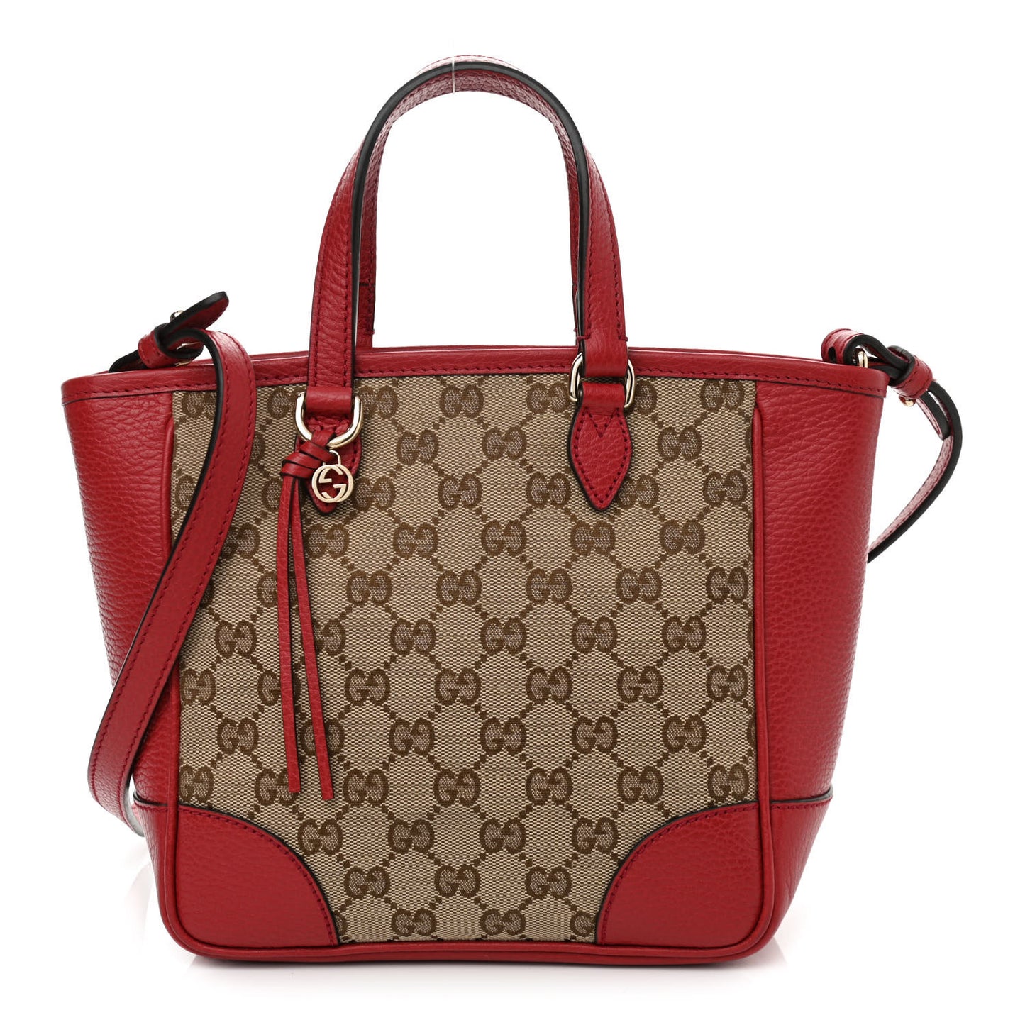Monogram Small Bree Tote Red
