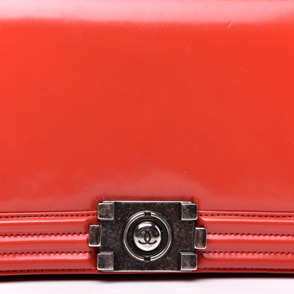 Chanel Glazed Calfskin Medium Boy Flap Red 10 of 11