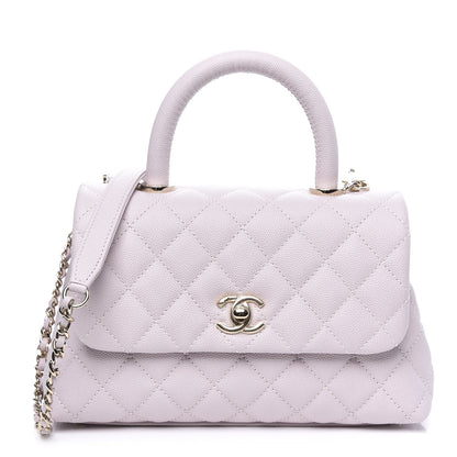 Chanel Caviar Quilted Mini Coco Handle Flap Lilas Lilac 1 of 10
