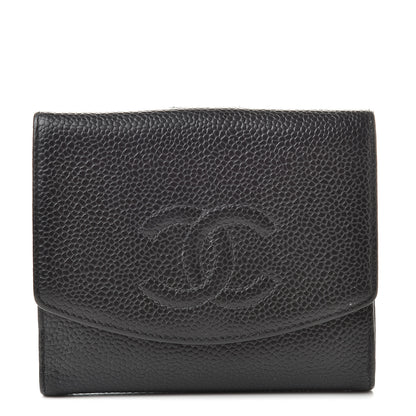 Chanel Caviar Timeless CC Compact Flap Wallet Black 1 of 16
