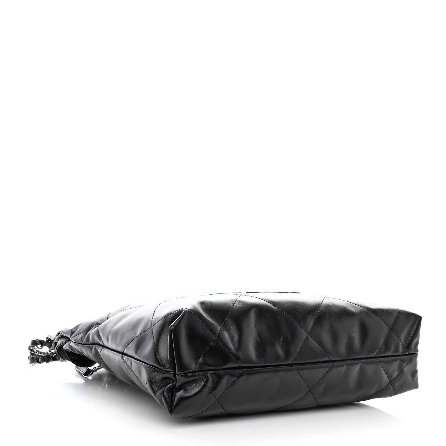 Chanel Shiny Calfskin Quilted Small Chanel 22 So Black 5 of 14