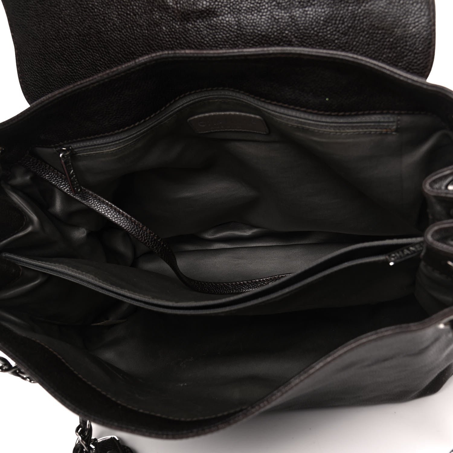 Chanel Glazed Caviar Pocket In The City Tote Brown 4 of 6