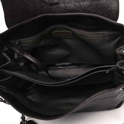 Chanel Glazed Caviar Pocket In The City Tote Brown 4 of 6