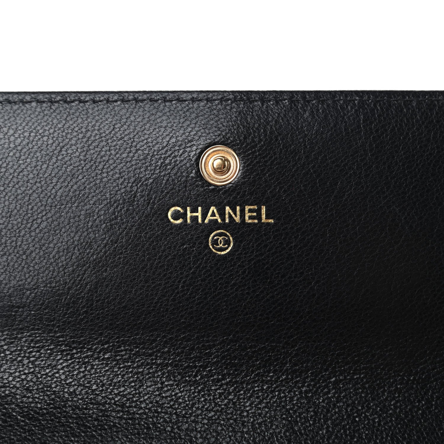 Chanel Lambskin Quilted Chanel 19 Flap Wallet Black 6 of 8