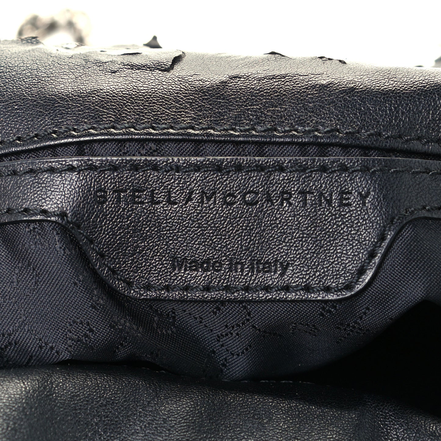 Alter Nappa Embossed Mini Star Falabella Tote Black
