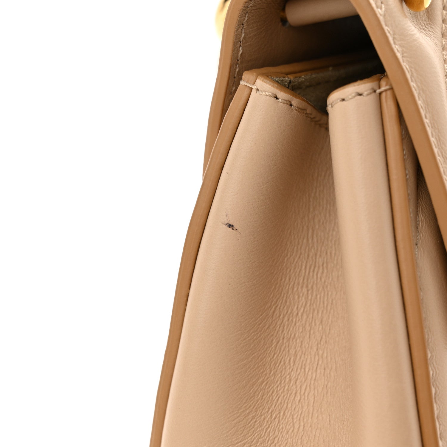 Chloe Calfskin Quilted Mini Drew Bijou Shoulder Bag Pearl Beige 12 of 12