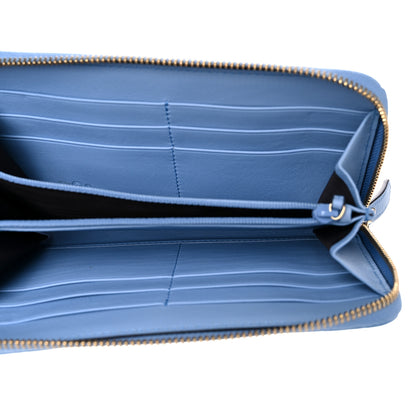 Gucci Microguccissima Zip Around Wallet Mineral Blue 5 of 9