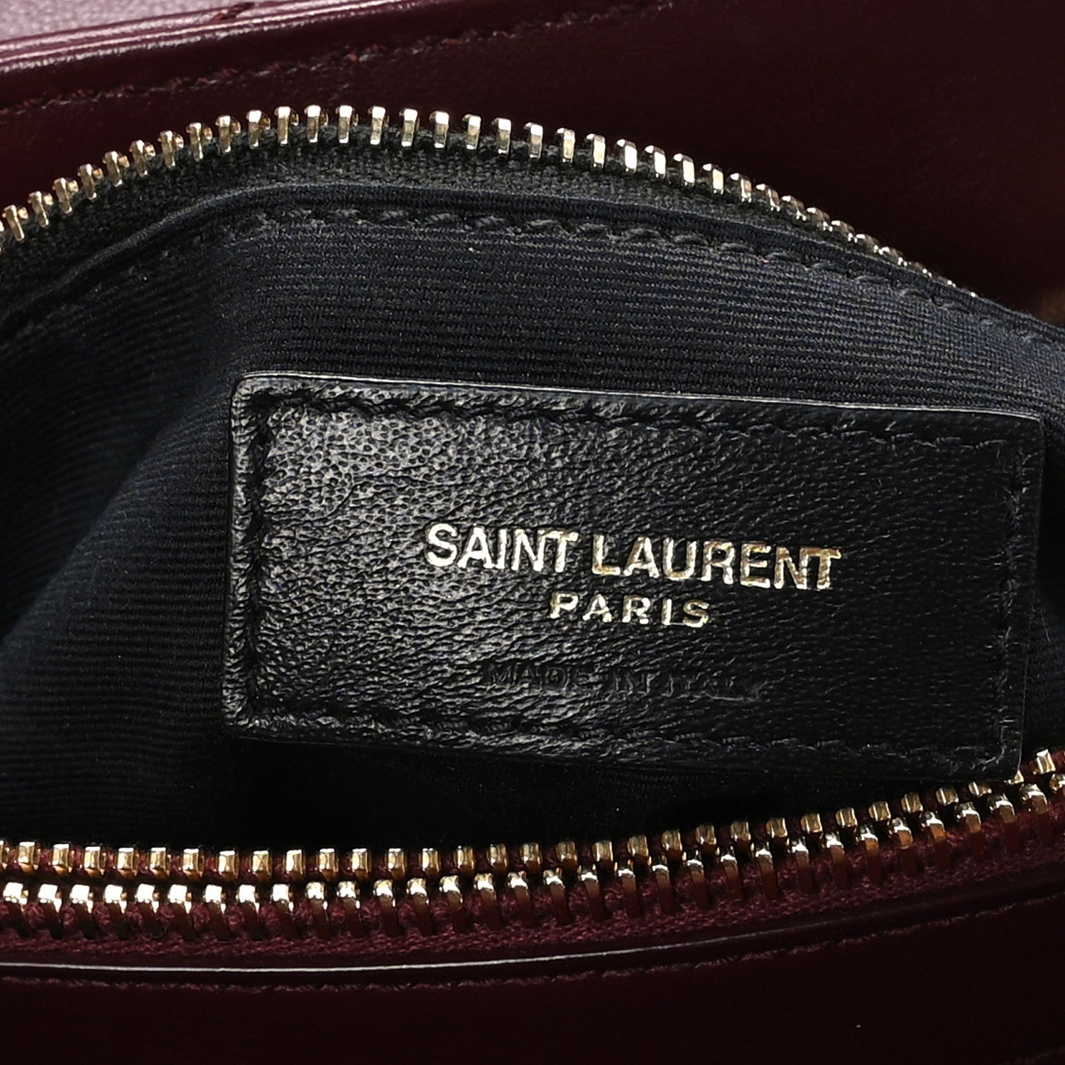 Saint Laurent Calfskin Y Quilted Monogram Medium Loulou Chain Satchel Rouge Legion 6 of 9
