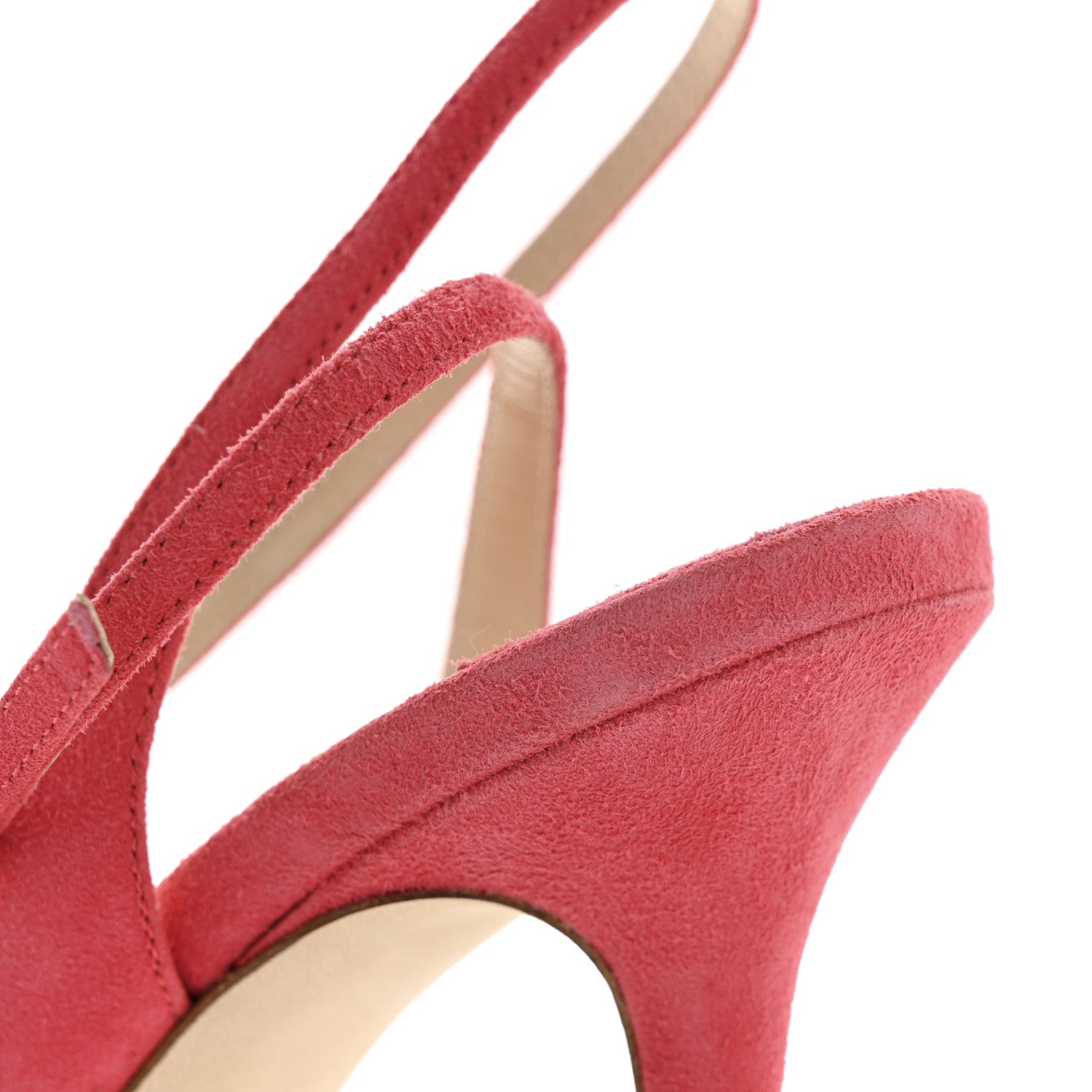Jimmy Choo Suede Dielle 100 Mule Pumps 35 Coral 9 of 10