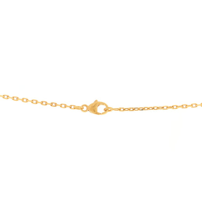 Hermes Lacquered Gold Pop H Pendant Necklace White 5 of 7