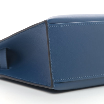 Hermes Swift Kelly Pochette Clutch Deep Bleu 8 of 9
