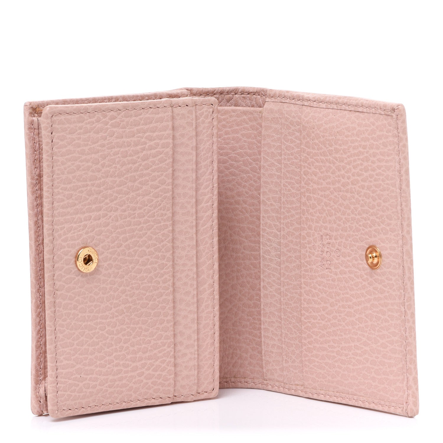 Gucci Dollar Calfskin GG Marmont Card Case Perfect Pink 5 of 7