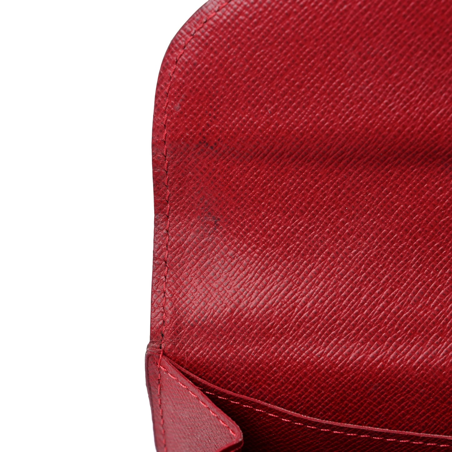 Damier Ebene Caissa Wallet Cherry