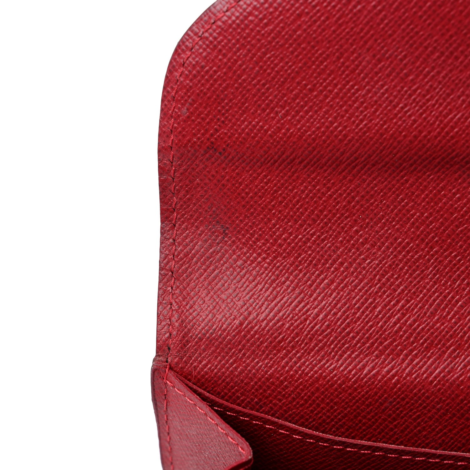 Louis Vuitton Damier Ebene Caissa Wallet Cherry 11 of 15