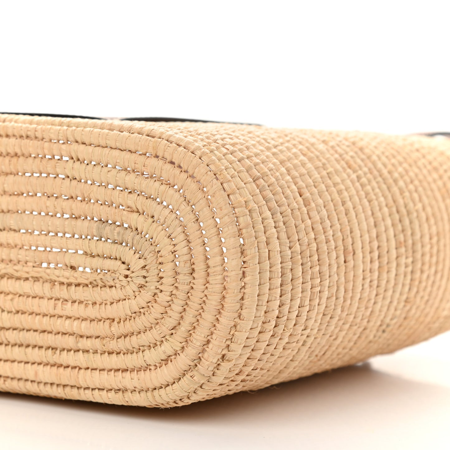 Raffia Small Square Basket Tote Bag Natural Tan