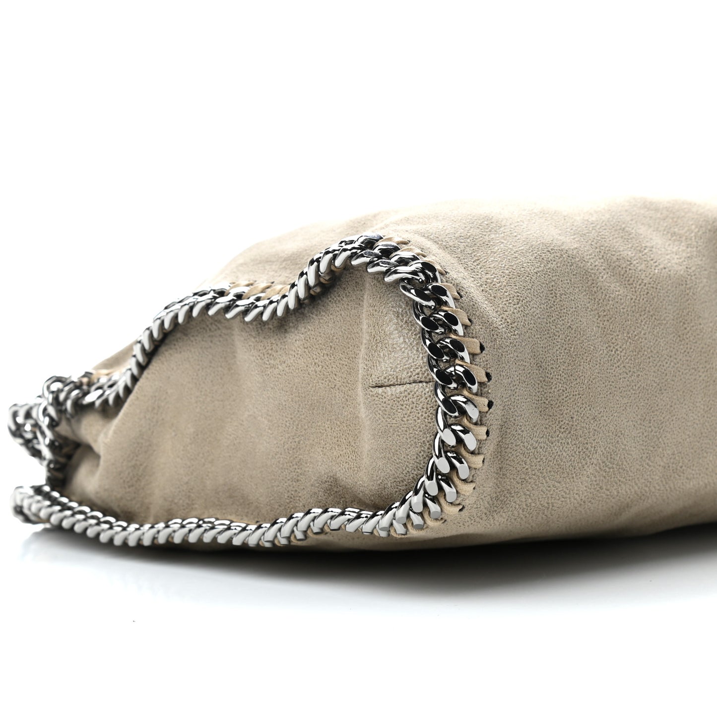 Shaggy Deer Falabella Fold Over Tote Taupe