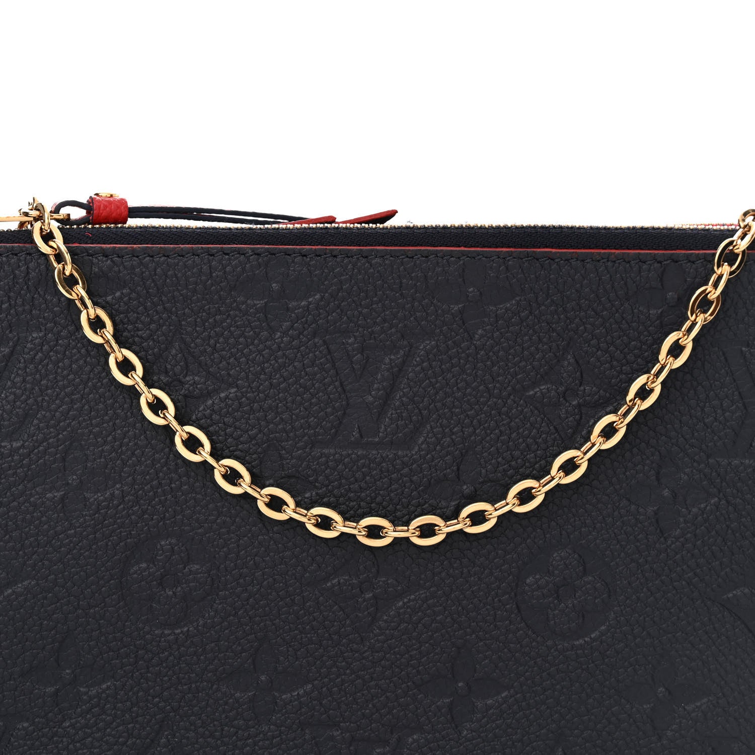Louis Vuitton Empreinte Double Zip Pochette Marine Rouge 9 of 12