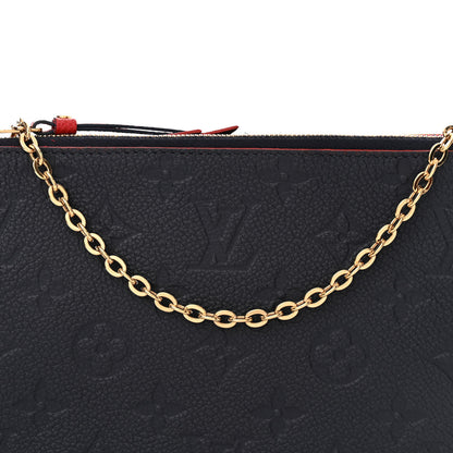 Louis Vuitton Empreinte Double Zip Pochette Marine Rouge 9 of 12