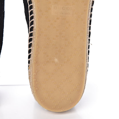 Gucci Suede Microguccissima Espadrilles 38.5 Black 10 of 14