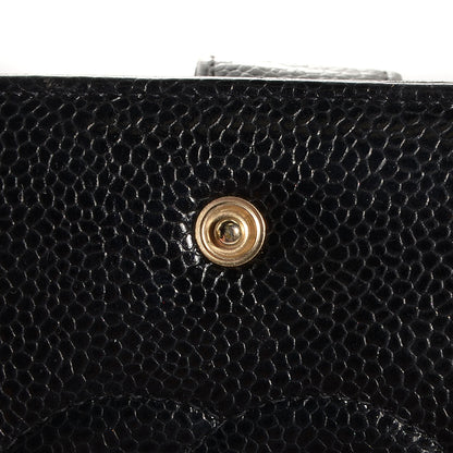 Chanel Caviar CC French Wallet Black 9 of 12