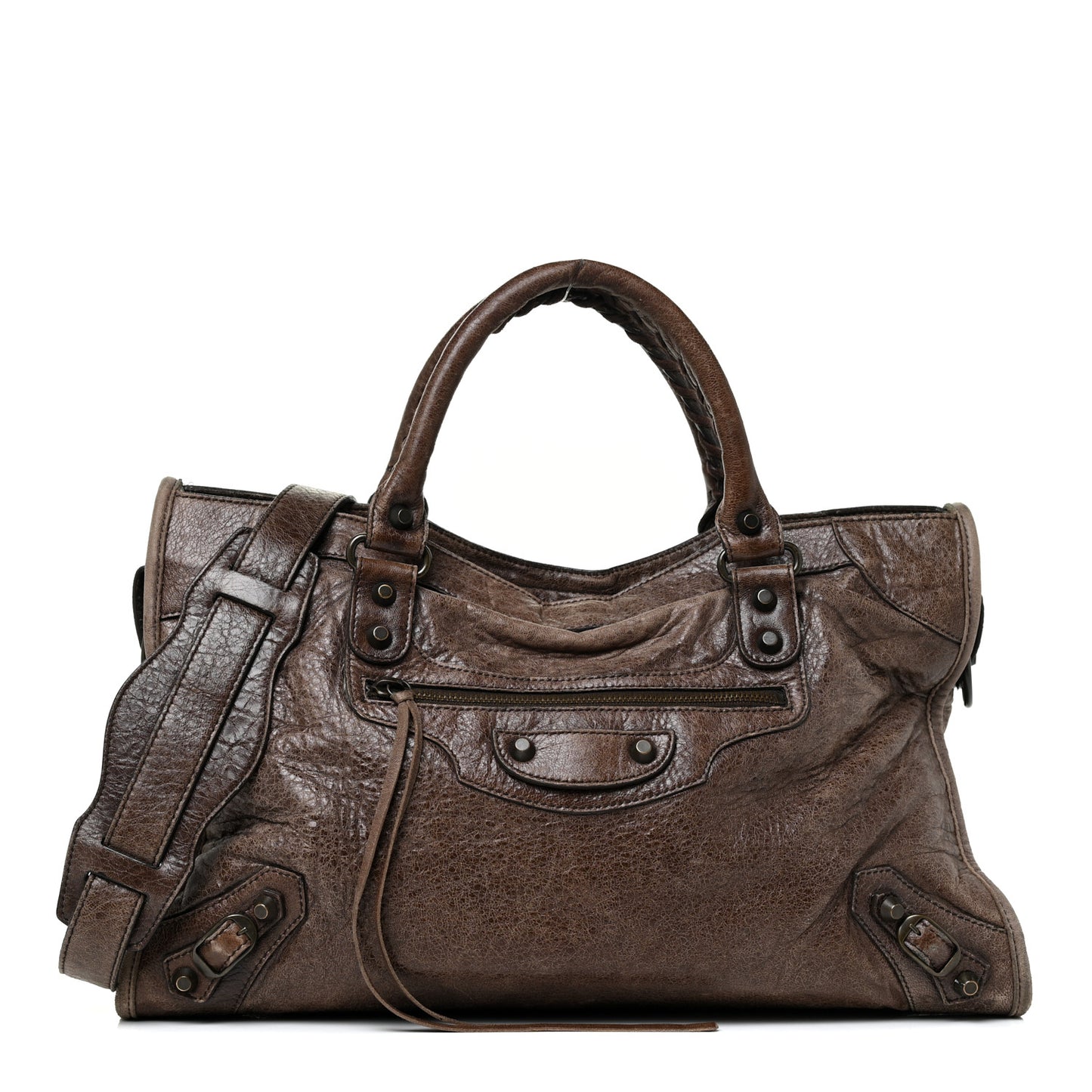 Chevre Classic Hardware City Olive Brown