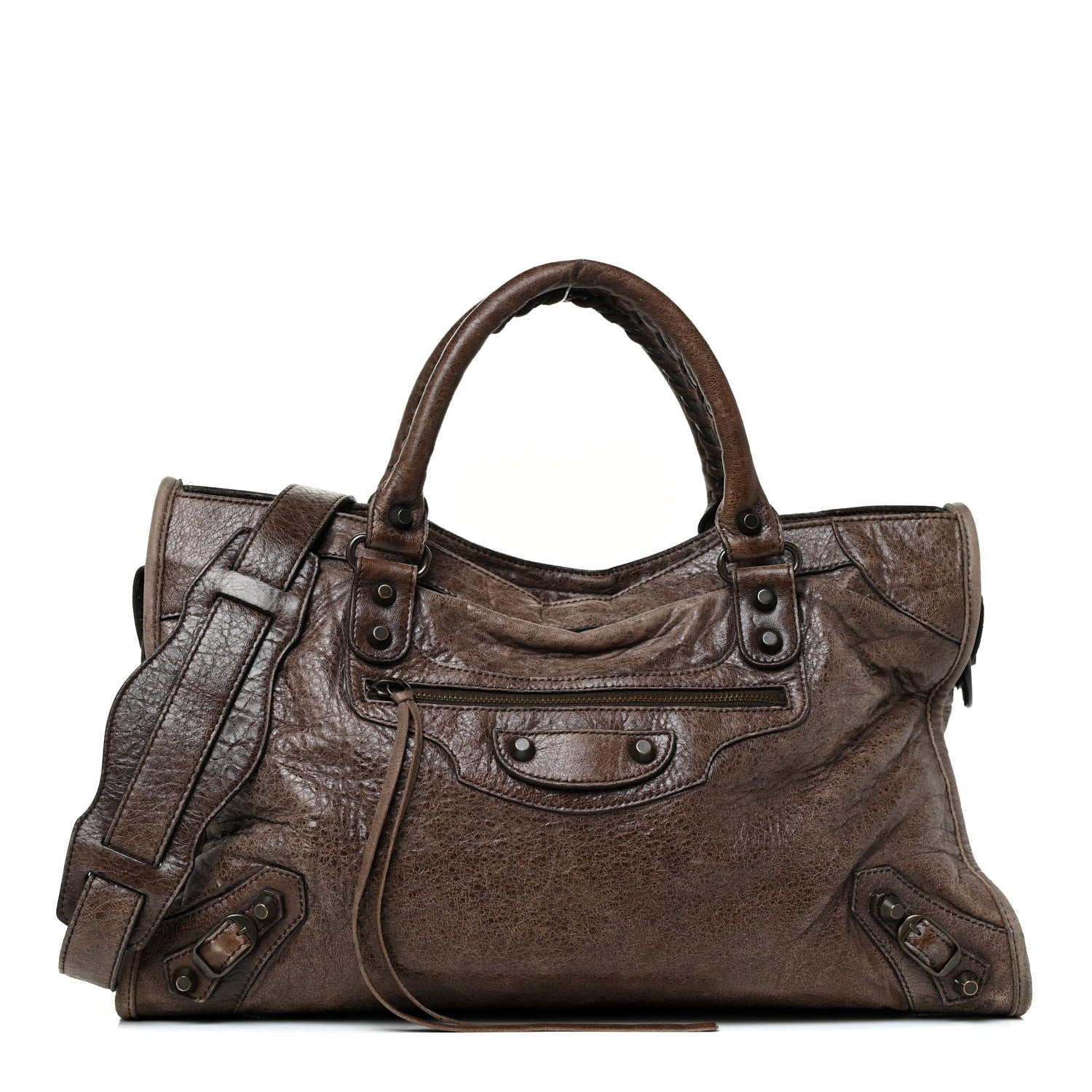 Balenciaga Chevre Classic Hardware City Olive Brown 1 of 14