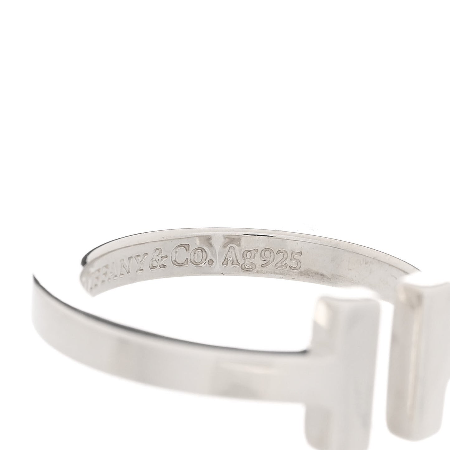 Sterling Silver T Square Ring 53 6.25