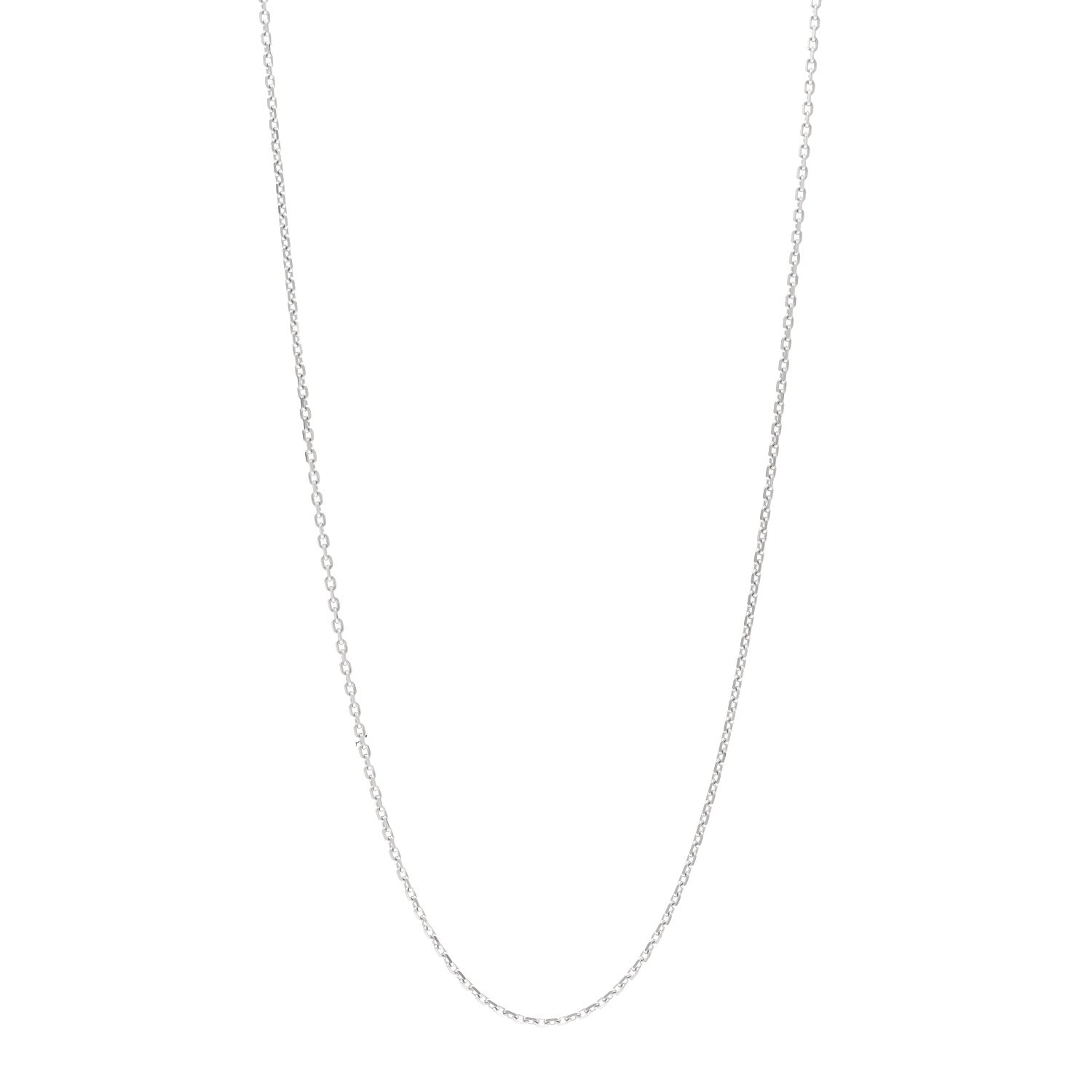 Chopard 18K White Gold 2mm Chain Necklace 1 of 4