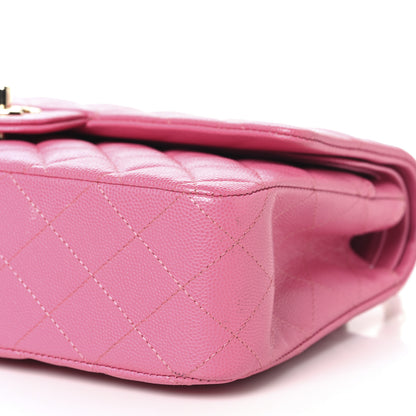 Chanel Caviar Quilted Medium Double Flap Pink 10 of 10