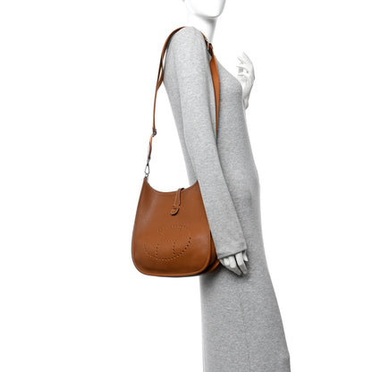 Hermes Taurillon Clemence EVELYNE III PM Gold 3 of 21