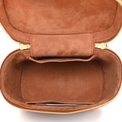 Christian Dior Lambskin Cannage Small Diortravel Vanity Case Cognac 5 of 8